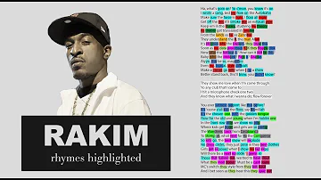 Rakim - Flow Forever - Verse 1 & 2 - Lyrics, Rhymes Highlighted (054)