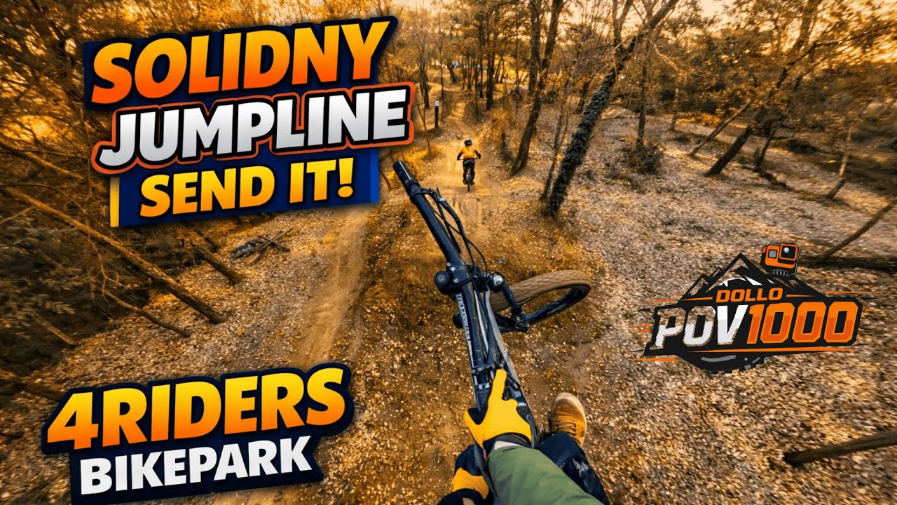 Solidny Jumpline Send It w 4Riders Bikepark! l Dollo POV: 62