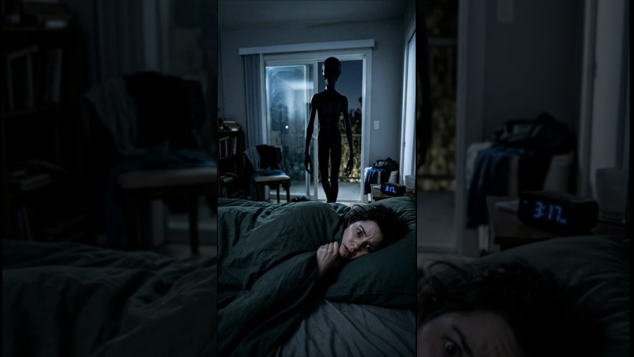 Woke up paralyzed then an alien did this... #terrifyingtales #chilling #shorts