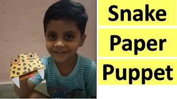 [Snake Puppet] How to make paper puppet for kids