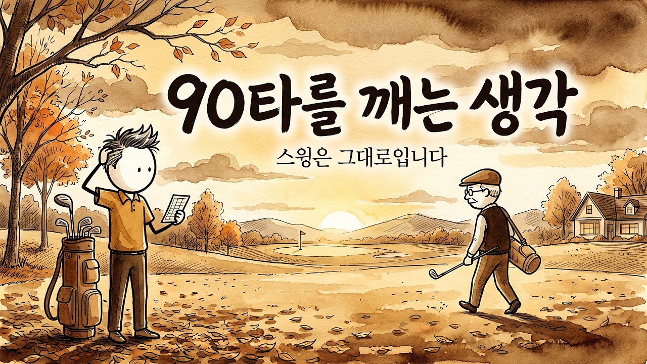 90타를 깨는 사람들은 생각이 다릅니다 스윙은 그대로였습니다