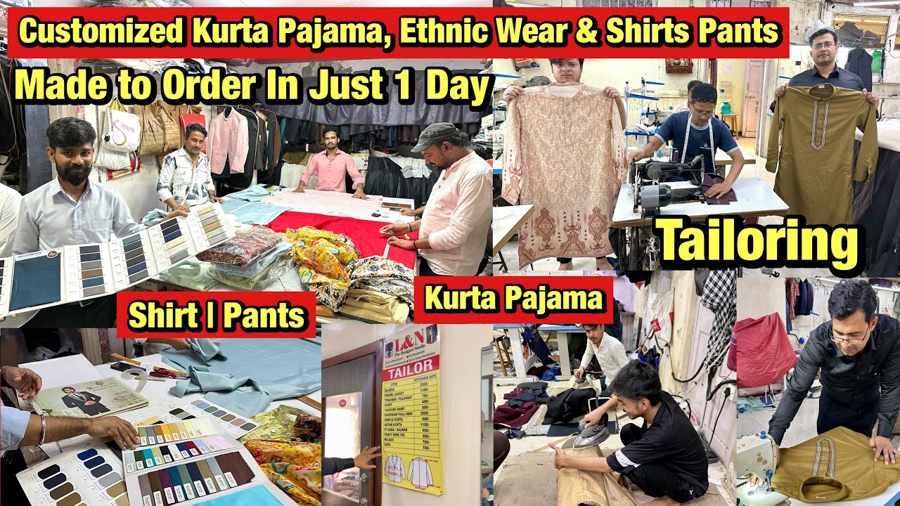 Readymade & Made-to-order Kurta Pajama, Ethnic Wear & Shirts Pants in just 1 Day | L & N Designer