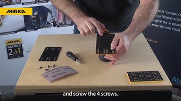 How to mount backing pad on DEOS