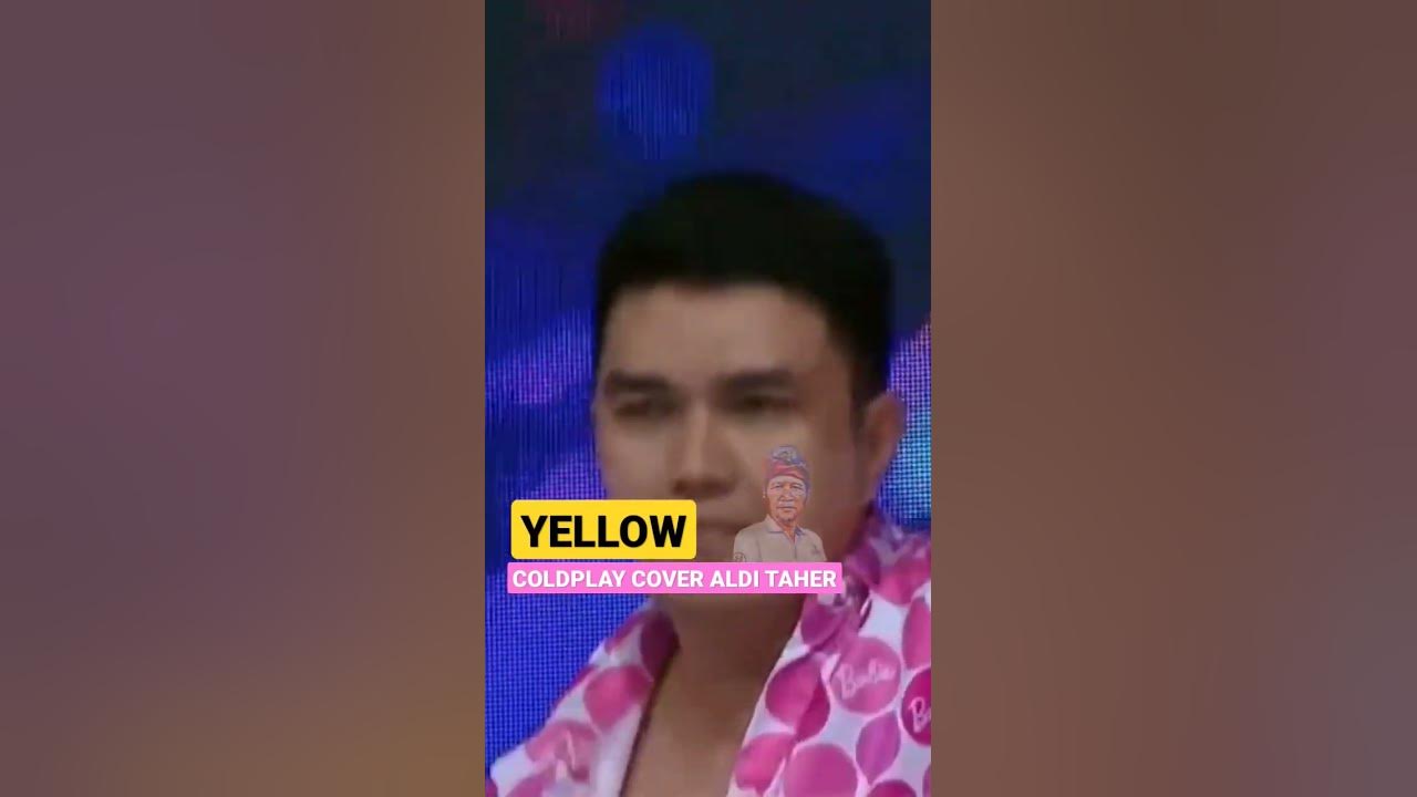 Coldplay Cover Aldi Taher | Yellow #shorts #coldplay #coldplayconcert #alditaher #viral #artis