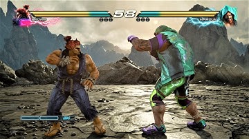 Akuma Street Fighter vs Craig Marduk (Hardest AI) - TEKKEN 7