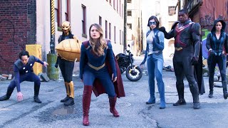 Supergirl 6x12 Gaurdian New Suit. Kelly and Supergirl vs Rankin