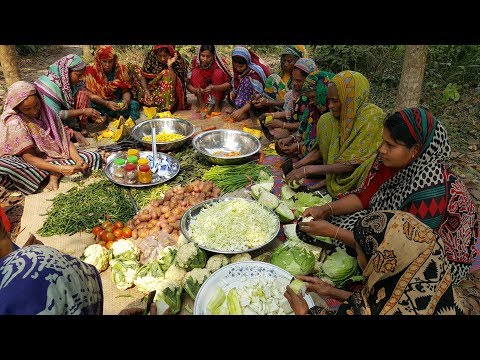 100 KG Fresh Vegetables & Rice Prepared By Village Women - Tasty Mixed Vegetables Rice Cooking