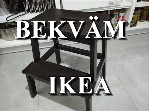 Wideo: Stołki IKEA (24 Zdjęcia): Drewniane Stołki Drabinowe (drabiny), Okrągły Stołek Dziecięcy I Barowy Do Kuchni, Inne Modele