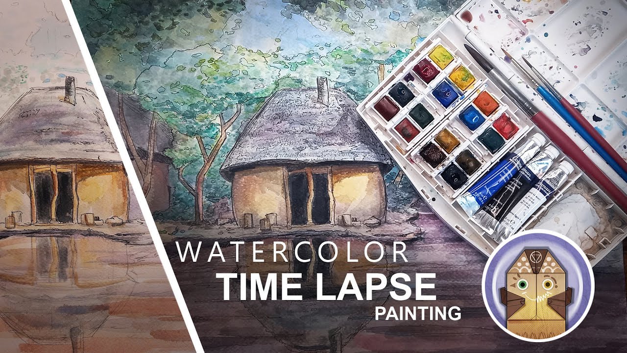 Watercolor Time lapse Painting - YouTube
