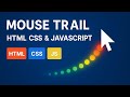 Magical Heart Mouse Trail Effect Using HTML, CSS & JS 💖🖱️