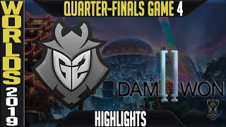 G2 vs DWG Highlights Game 4 | Worlds 2019 Quarter-finals | G2 Esports vs Damwon Gaming G4