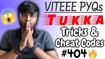 VITEEE 2022: Mathematics Tukka Tricks🔥| Tricks & Cheat Codes #404 [Exclusive Course In Description]