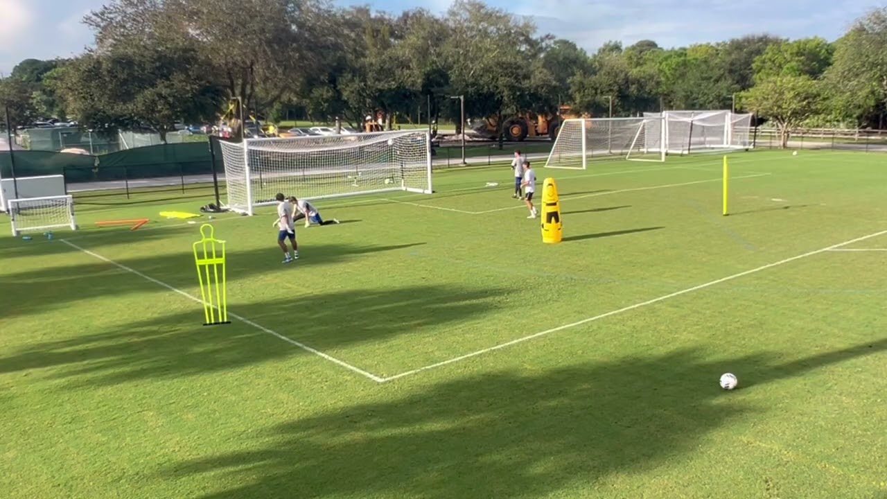 Game Scenario | 1v1 | In Possession Skill Development | 1v1 one Attacking Player, two Wingers