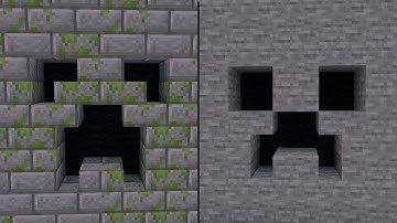 How to Make Creeper Face in the Wall - Minecraft