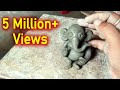 Easy Ganesha Making Process in Clay- Cuteee Ganapati Bappa make in 5 min