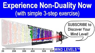 How To Experience Non-Duality (simple 3-step exercise)