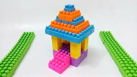 Satisfying DIY Lego Temple/Building Blocks ASMR /lego building fun #buildingblocks #lego #asmrsounds