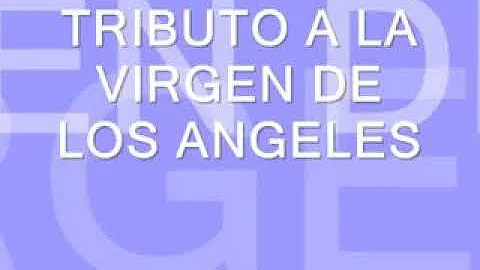Tributo a la Virgen de los ngeles homenaje a Doa H...