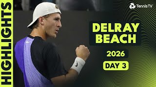 Ruud, Korda, Cobolli \u0026 Nakashima Headline a STACKED Session | Delray Beach 2026 Day 3 Highlights