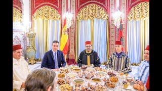 العاهل المغربي محمد السادس يستقبل رئيس الحكومة الإسبانية بيدرو سانشيز