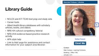 Orientation to Library Resources for Nursing