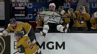 Alex Pietrangelo Hits Jamie Benn Into Vegas Golden Knights' Bench by Jens95 5,949 views 13 days ago 1 minute, 4 seconds