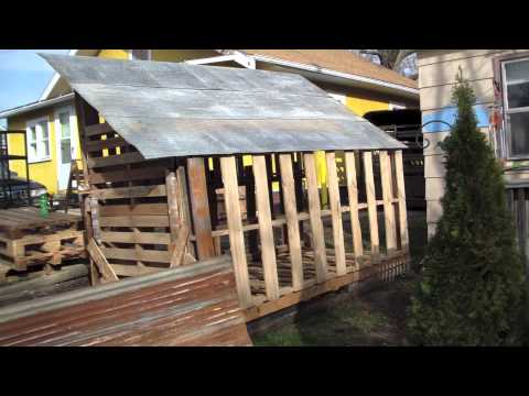 How to Build Free or Cheap Shed from Pallets DIY Garage ...