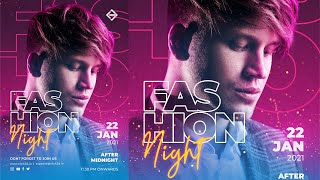 Fashion Flyer Design in Photoshop - Click3d