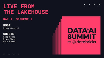 Live from the Lakehouse, Day 1 Segment 1: Unity Catalog, Data Governance, and AI for Insights