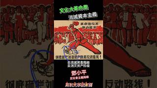 文化大革命鬥死劉少奇打倒鄧小平 | 其實就是社會主義進入共產主義 | 消滅資產本主義的高潮運動 |  都是馬克思主義 #shorts