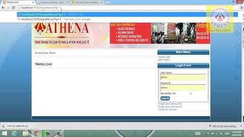 Tạo Menu trong joomla 2.5