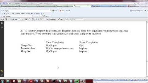 Space-time tradeoff for sorting algorithms