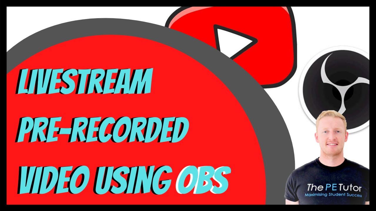 How to stream pre-recorded videos to YouTube using OBS