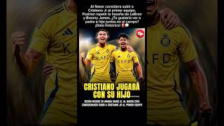 Cristiano y su hijo juntos en Al Nassr 🇸🇦⚽️ #ronaldo #fútbol #football