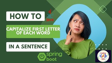 Java Program Tutorial: Capitalize First Letter of Each Word in a Sentence