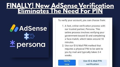 EINDELIJK! Nieuwe Google AdSense ID-verificatiemethode maakt pincode overbodig