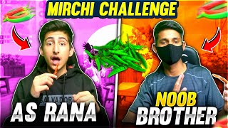 Red Chillies Challenge With Noob Brother Funny Challenge- Garena Free Fire