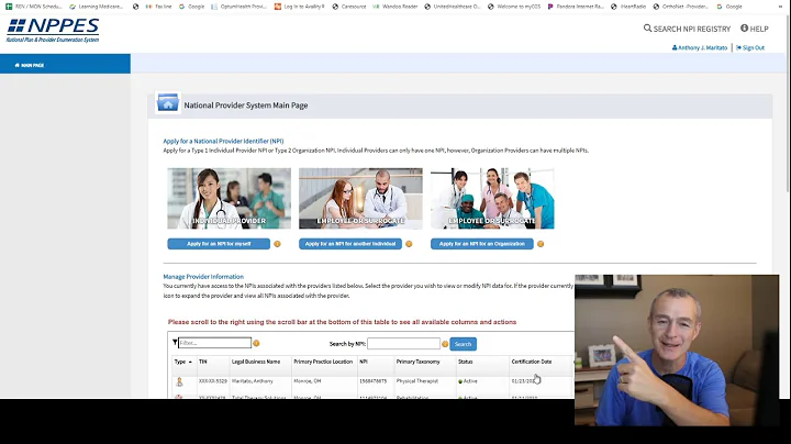 Organizational NPI - Go to NPPES to apply!