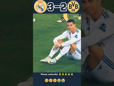 CR7 real Madrid vs BVB match  Ronaldo crying shorts