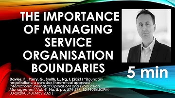 (5mins) The Importance of managing service organisation boundaries