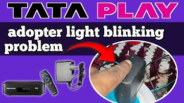 Tata Play adopter light blinking problem // Tata play Set Top Box Problem