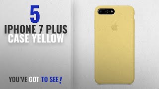 Top 5 IPhone 7 Plus Case Yellow [2018 Best Sellers]: Optimal shield Soft Leather Apple Silicone Case