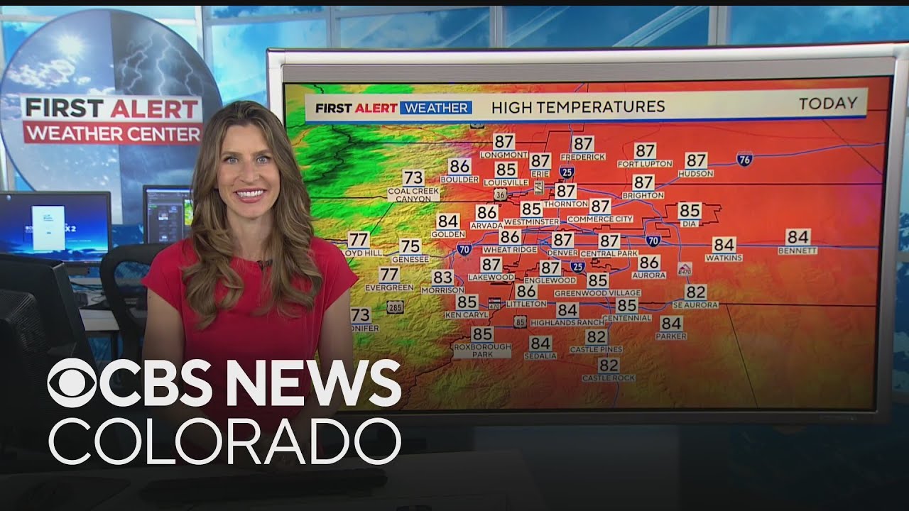 Warm temperatures Tuesday with isolated showers mainly south - YouTube