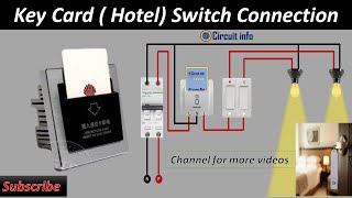 Hotel Key Card System Wiring System ll Hotel ll Guest room wiring @CircuitInfo