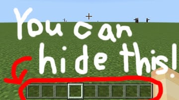 How to hide the hud in the bedrock