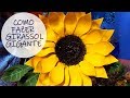Como fazer girassol gigante com reciclagem / DIY giant paper sunflower