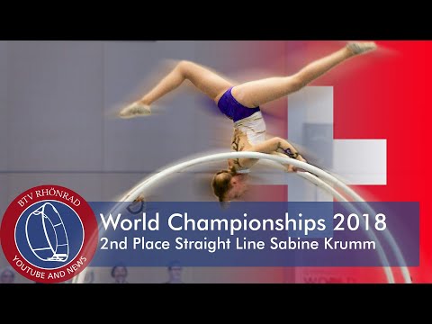 World Championships in Gymwheel 2018 Final straight line Sabine Krumm