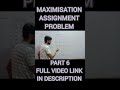 MAXIMISATION|PART 6|#assignmentproblem #hungarian #operationresearch #optimisationtechniques