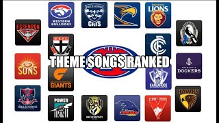 AFL Theme Songs Ranked  FROM WORST TO BEST *2023 UPDATED*