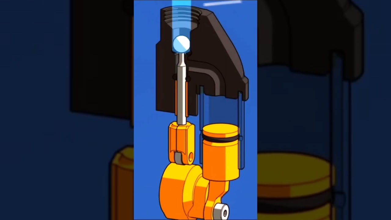 How compressed air engine working 😲 it's smoothie and slow work 